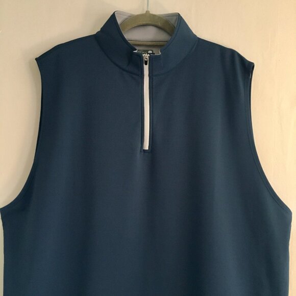 Gen Teal Venture Performance Quarter-Zip Vest Men s Size XL - Picture 4 of 8